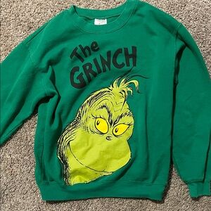 Green Grinch Women's Crew Neck Sweater